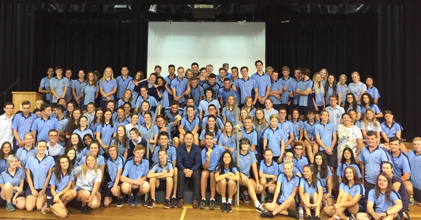 Gold medal Olympian visits St Paul’s College IMAGE