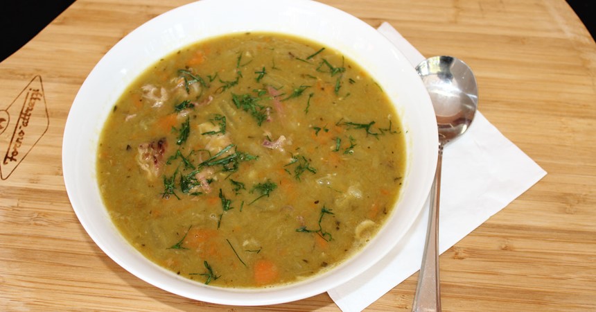 Pea and ham soup IMAGE