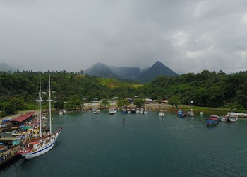 Newcastle’s ambassador ship builds links with Papua New Guinea IMAGE