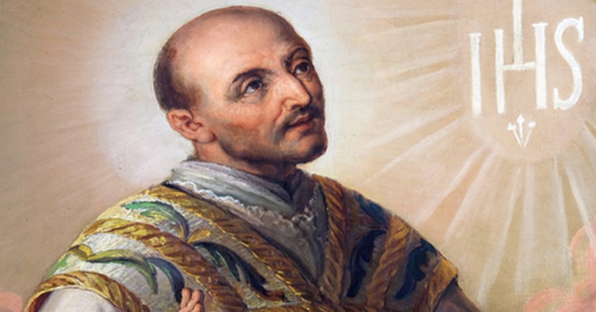 Today is the feast day of St Ignatius Loyola  IMAGE