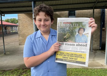 Lawson Griffin makes the front page IMAGE