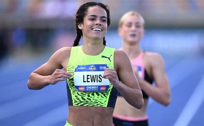 Torrie Lewis fastest female in Australian history IMAGE